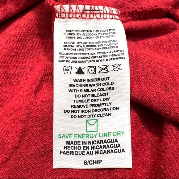 Washington Nationals Majestic 3/4 Sleeve Adult Raglan Tee Size Small - Picture 5 of 6